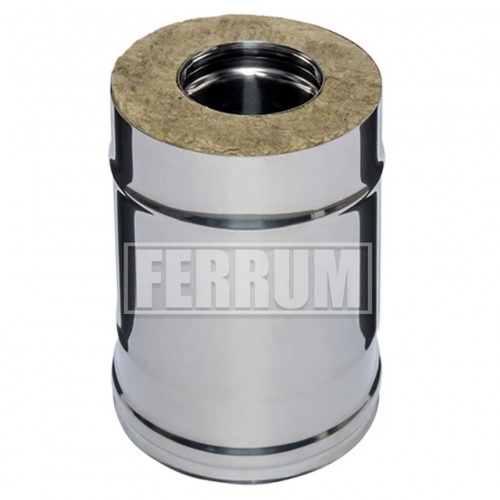 Сэндвич дымоход Ferrum 0,25м из нержавеющей стали d115х200