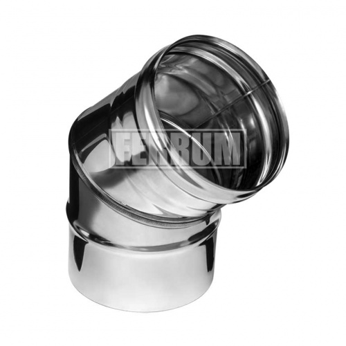 Колено 135° Ferrum из нержавеющей стали d80