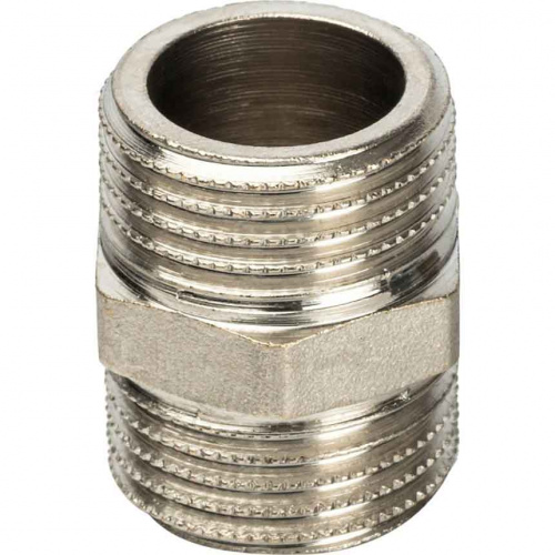 Ниппель никелированный STOUT 1/2"