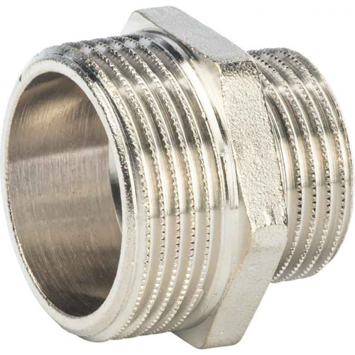 Ниппель никелированный переходной STOUT 1 1/4"x1"